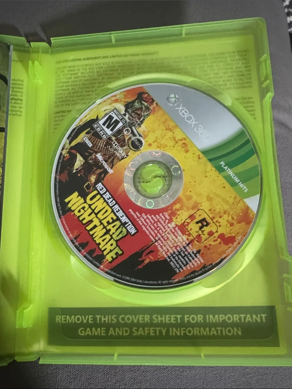 Microsoft Xbox 360 Red Dead Redemption: Undead Nightmare (green, yellow, orange)